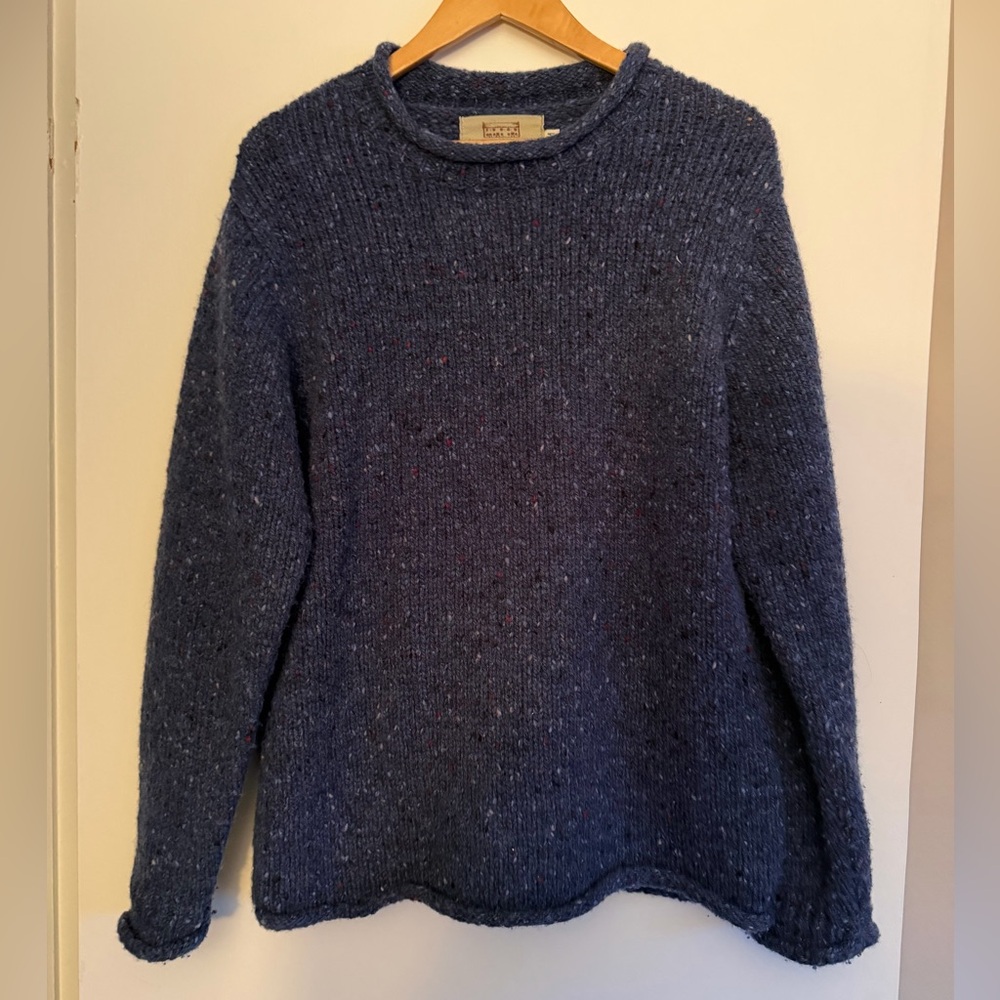 Wool Cashmere Crew Neck Sweater Mens Size M